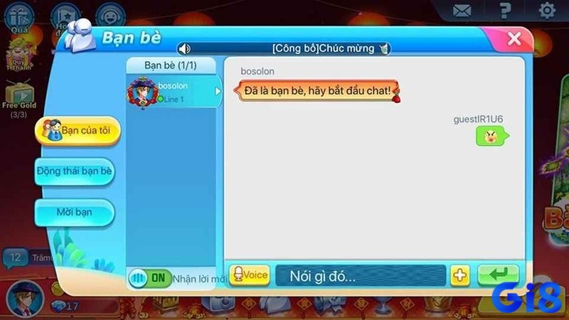 Kết nối và giao lưu cùng tất cả người chơi trên mọi miền