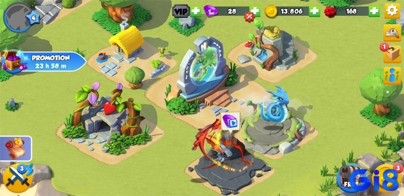 Xây dựng đội hình chiến đấu mạnh trong game Dragon Mania Legends