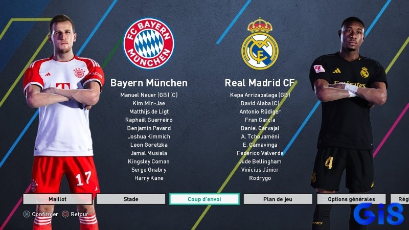 Giao diện Pes 2024 được thiết kế tối giản, dễ điều hướng