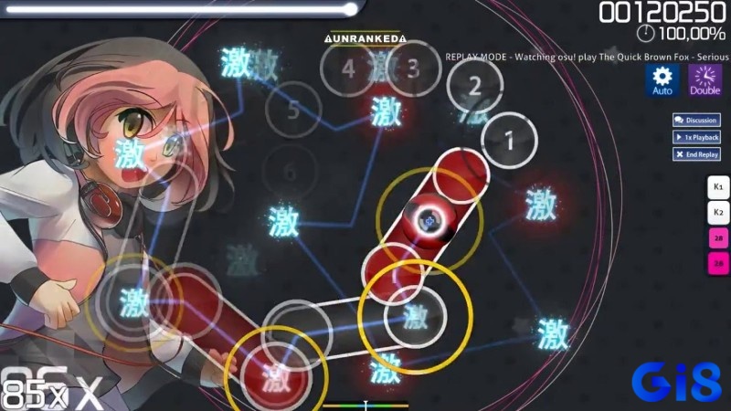 OSU nổi bật với gameplay đơn giản nhưng gây nghiện, cộng đồng đông đảo và tính cạnh tranh cao