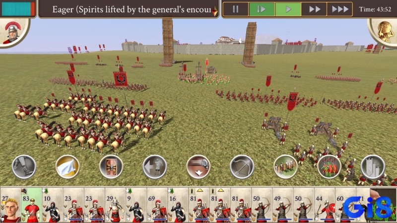 Rome: Total War - Trận chiến quy mô hàng nghìn quân.