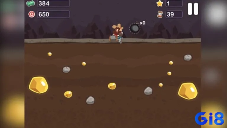 Thợ đào vàng Tom - game đào vàng cổ điển với nhân vật Tom quen thuộc