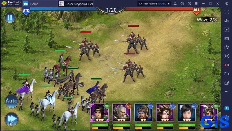 Sử dụng tướng đúng vai trò để phát huy tối đa sức mạnh trong game Tam Quốc PC.