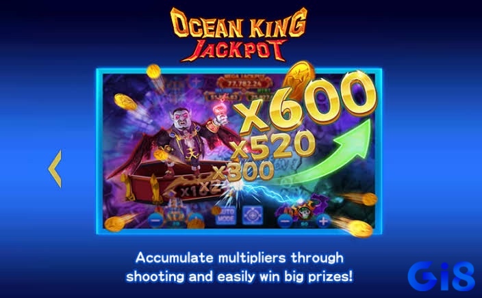 Ocean King Jackpot có đồ họa đẹp mắt cùng những hiệu ứng đầy ấn tượng