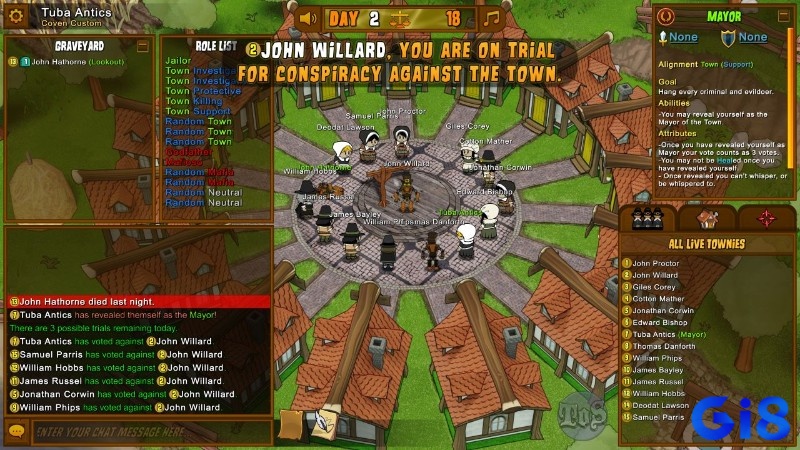 Town of Salem được khen ngợi bởi chiều sâu chiến thuật và khả năng tái hiện xã hội đầy âm mưu