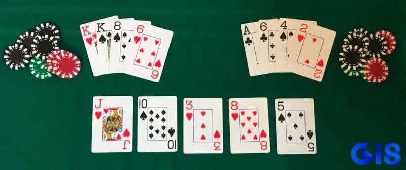 Pre-flop Omaha Poker, bắt đầu với blind bắt buộc, người chơi đưa ra lựa chọn call, raise hoặc fold để khởi động cuộc chơi