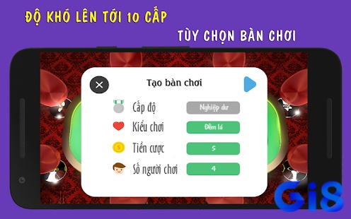 Hướng dẫn thiết lập cơ bản, chọn độ khó AI và khởi động ván bài.