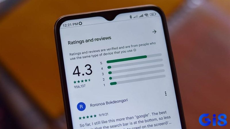 Điểm rating top game mobile có lượt tải nhiều nhất theo phản hồi của chính người dùng