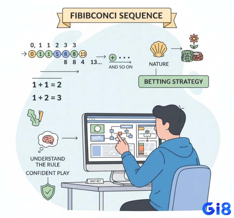 Fibonacci là gì trong baccarat? Người chơi tìm hiểu chuỗi Fibonacci cơ bản để áp dụng chuẩn xác vào chiến thuật cá cược, điều chỉnh mức cược linh hoạt