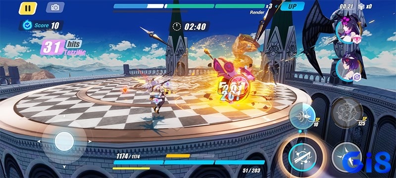 Game Honkai Impact 3rd có lối chơi mang đậm chất hành động nhập vai nhịp độ nhanh hấp dẫn