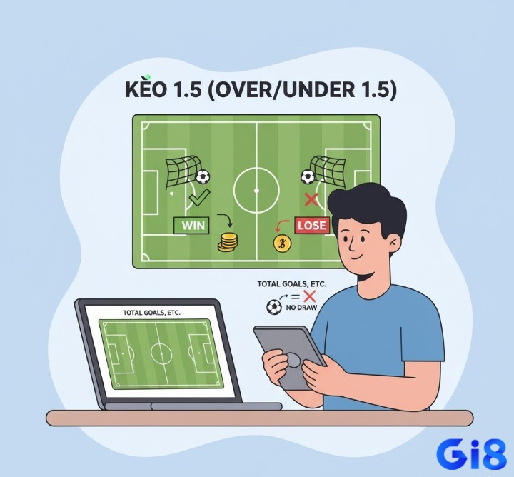 Người chơi cá cược bóng đá tìm hiểu khái niệm cơ bản về kèo 1.5 là gì?