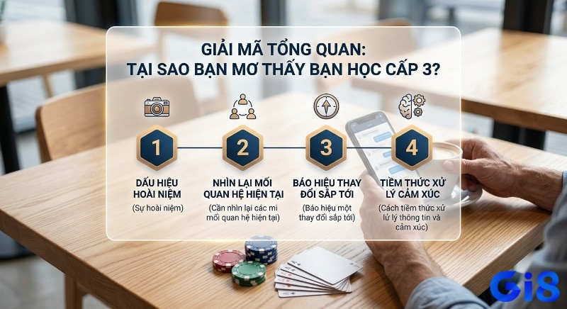 Tổng quan giải mã 4 lý do mơ thấy bạn học cấp 3: dấu hiệu hoài niệm, xem xét quan hệ, báo hiệu thay đổi và tiềm thức xử lý cảm xúc