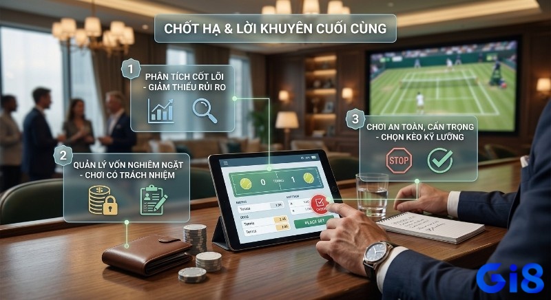 Hướng dẫn 3 chiến lược chốt hạ để cá cược kèo quần vợt bền vững: phân tích, quản lý rủi ro và chơi có trách nhiệm