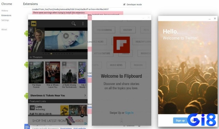 ARChon hỗ trợ chạy ứng dụng Android trên Chrome