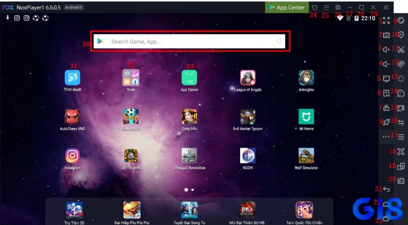 NoxPlayer dễ tùy chỉnh phím, hợp với người thích cá nhân hóa thao tác khi chơi game mobile