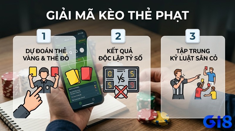 Giải mã kèo thẻ phạt là gì qua 3 bước: dự đoán thẻ vàng/đỏ, kết quả độc lập tỷ số, tập trung kỷ luật sân cỏ
