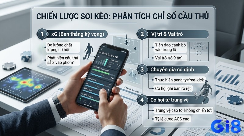 Đánh giá khả năng ghi bàn của cầu thủ thông qua xG, vai trò thi đấu, tình huống cố định và dữ liệu heatmap để có góc nhìn toàn diện hơn