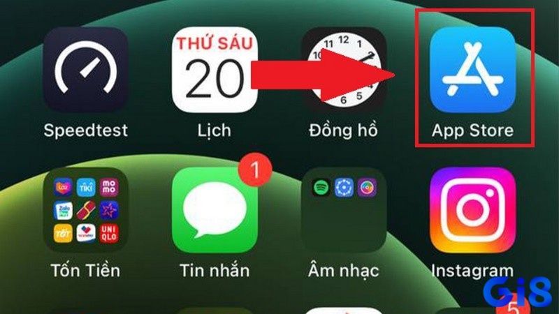 Truy cập App Store để bắt đầu tìm game
